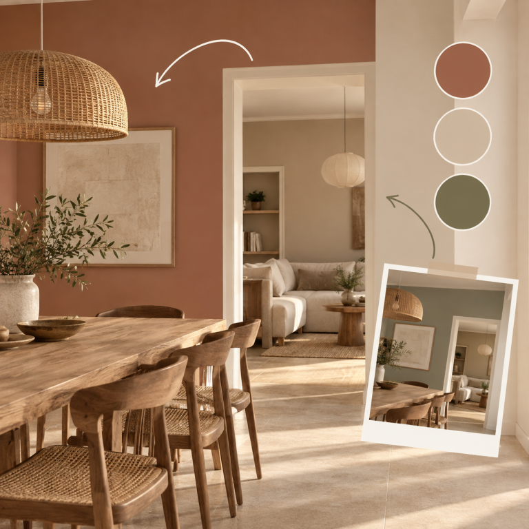 Moodboard déco aux tons terreux